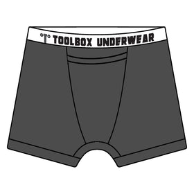 Toolbox Underwear - The Classic Solid Briefs - Grey