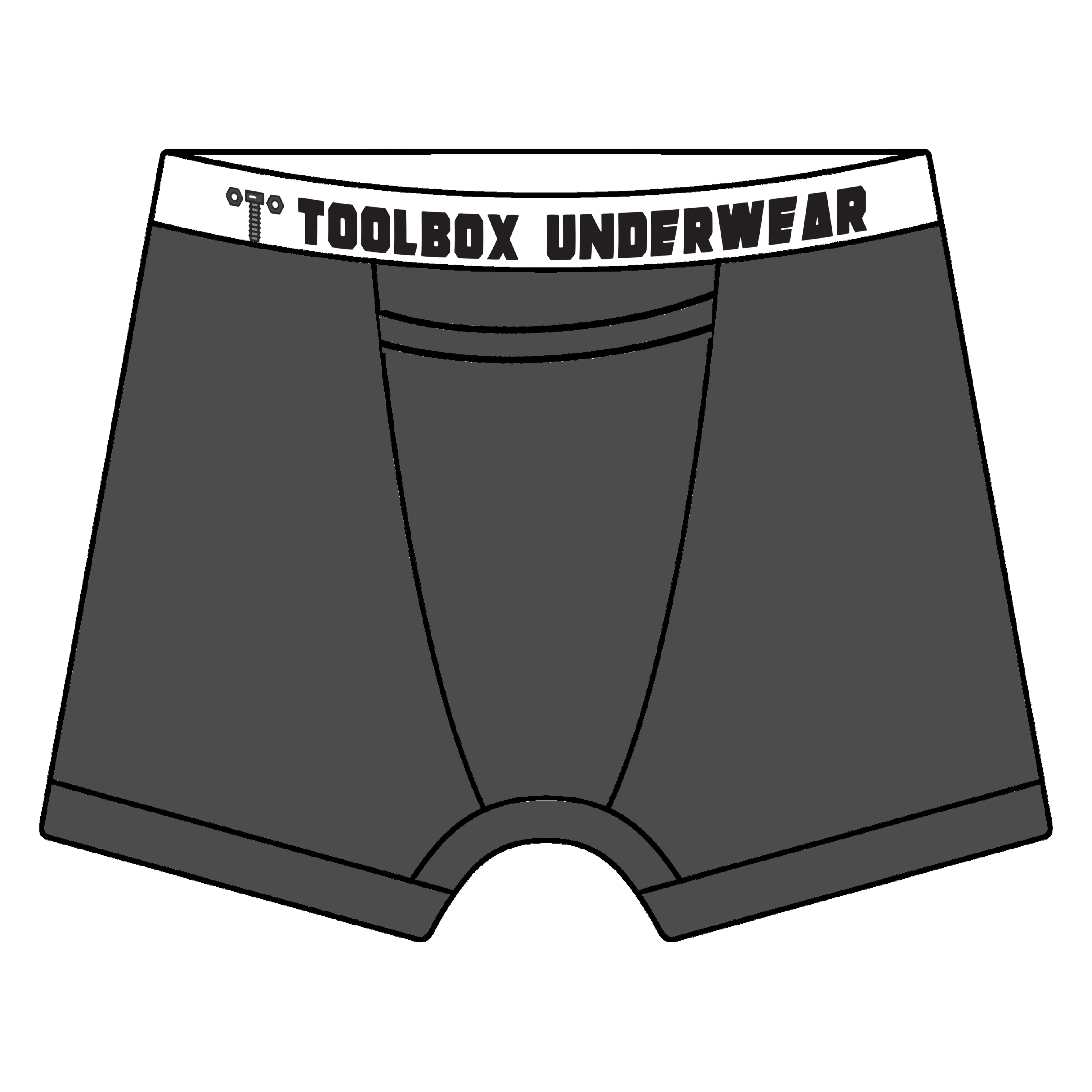 American Duke Apparel Company Toolbox Underwear - The Classic Solid Briefs - Grey — main product shot
