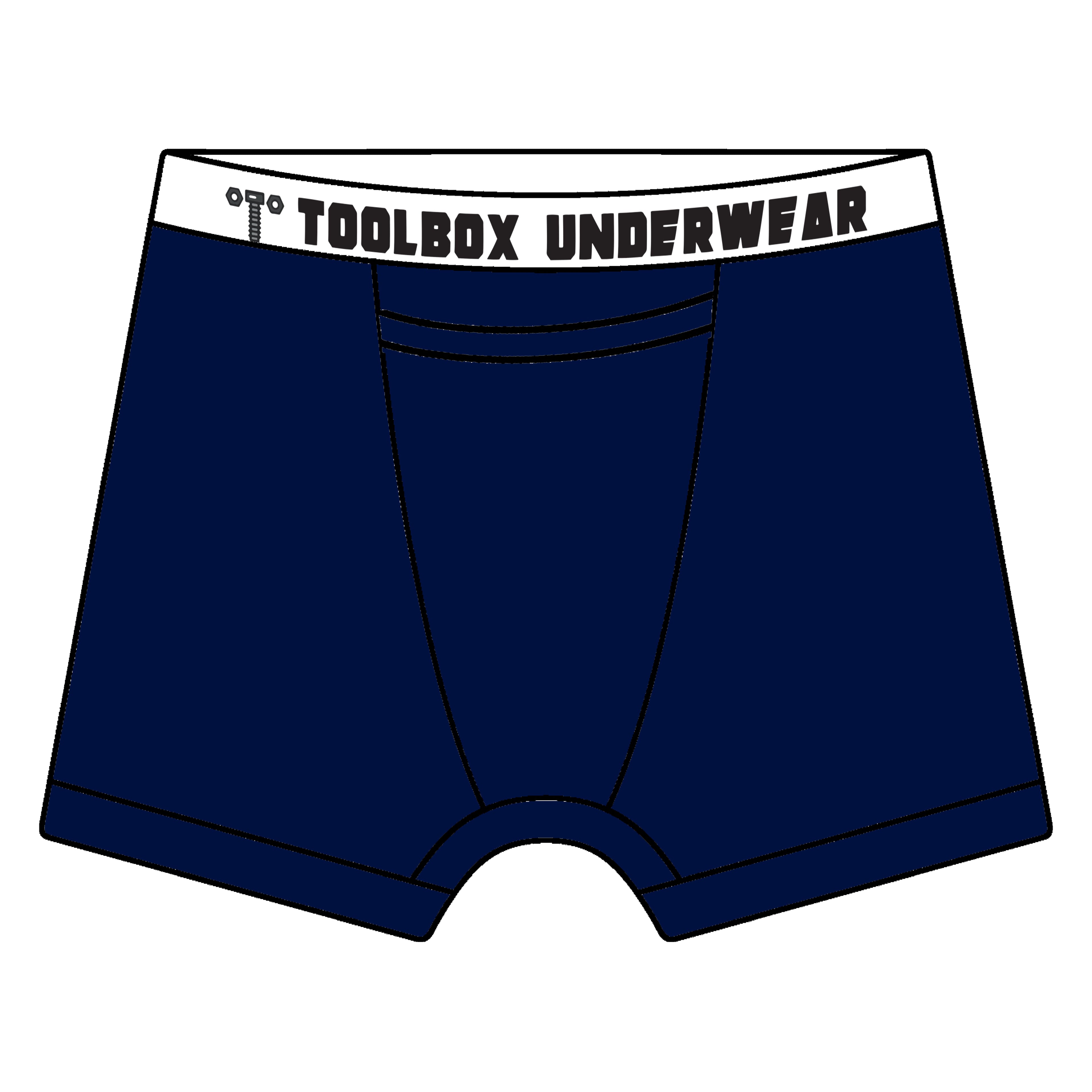 American Duke Apparel Company Toolbox Underwear - The Classic Solid Briefs - Navy — main product shot