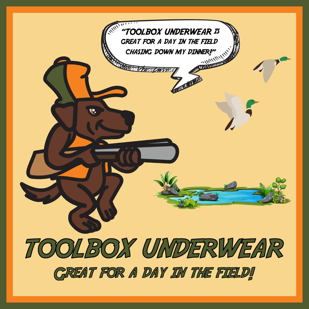 American Duke Apparel Company Toolbox Underwear - Patterns - Weeklong Pack — American Duke Apparel Company branding close-up