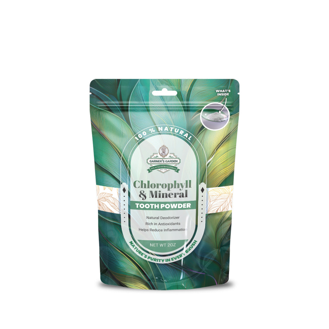 Chlorophyll & Mineral Tooth Powder | Fluoride Free | 100% Natural by Garner's Garden