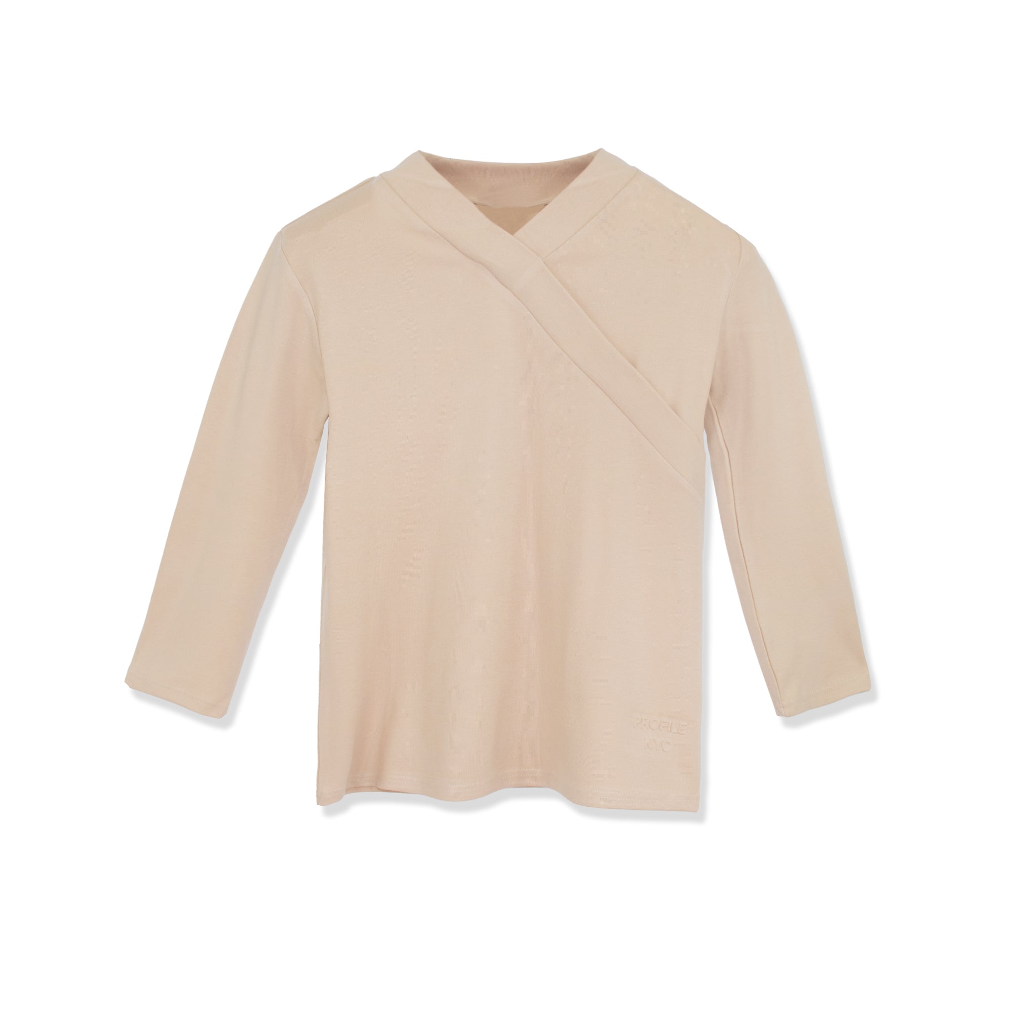 profile-nyc FAUX WRAP MODAL T SHIRT — comparison shot