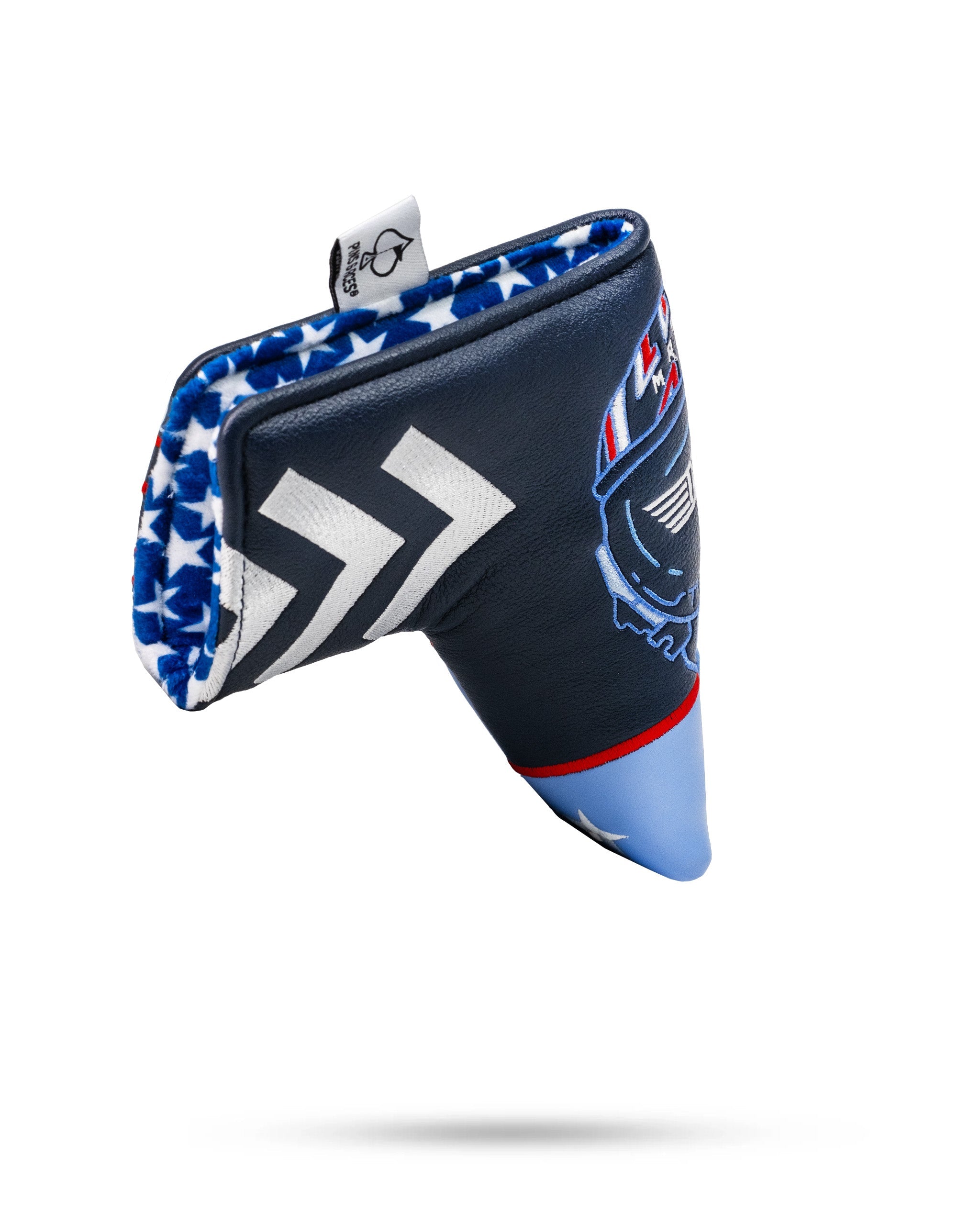 Pins and Aces Top Gun - Maverick Blade Headcover — side view