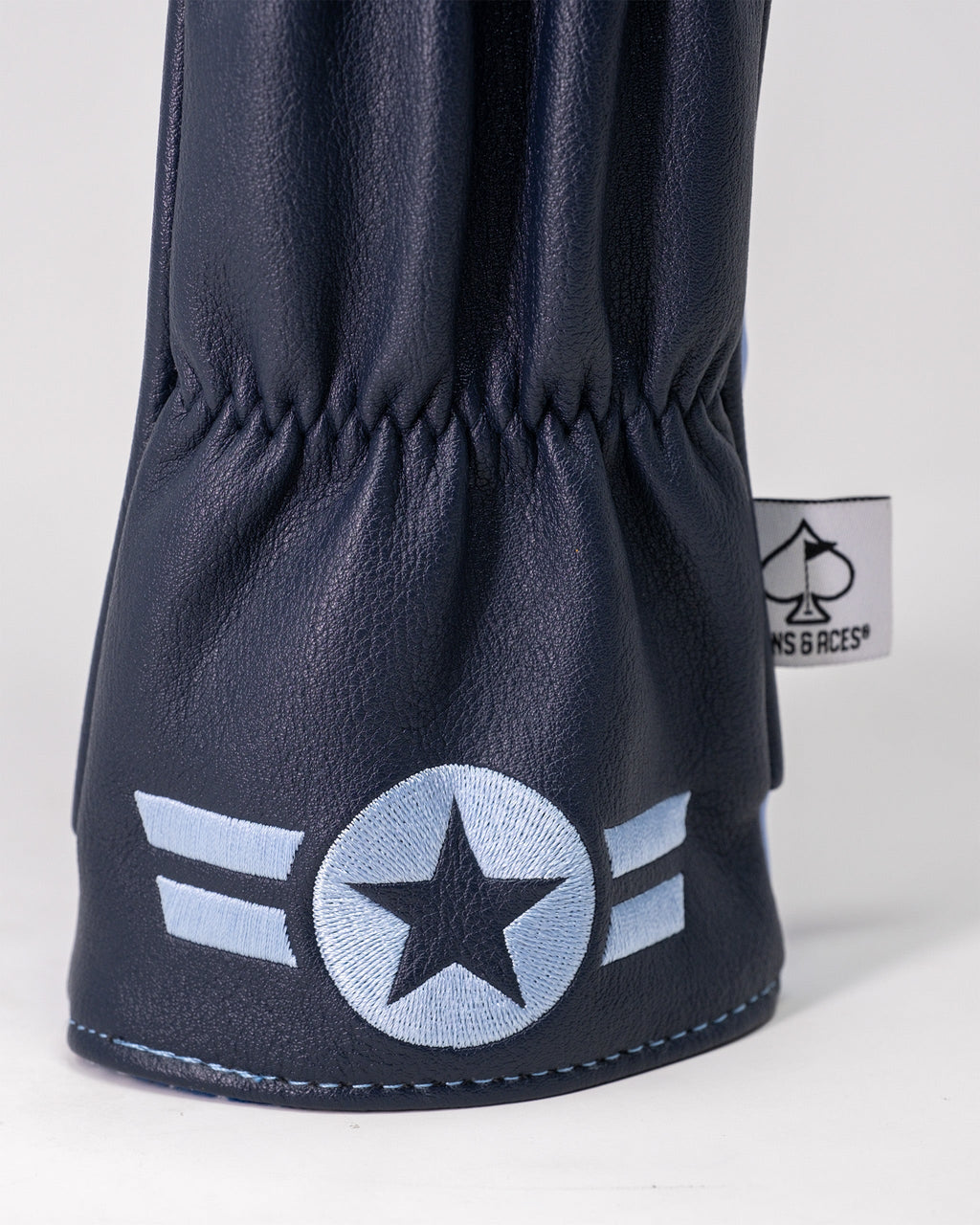 Pins and Aces Top Gun - Ice Man Fairway Headcover — fabric or material detail