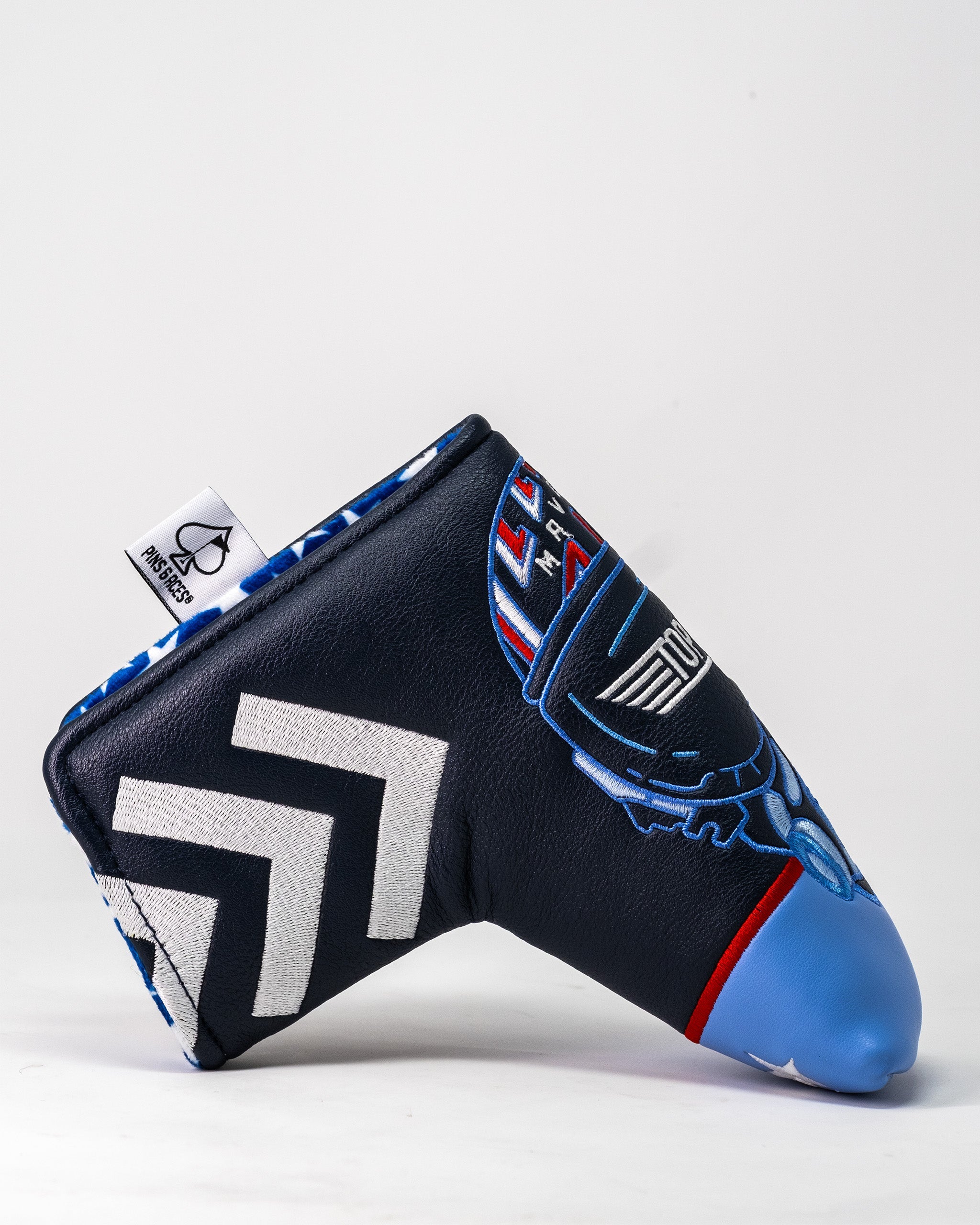 Pins and Aces Top Gun - Maverick Blade Headcover — comparison shot