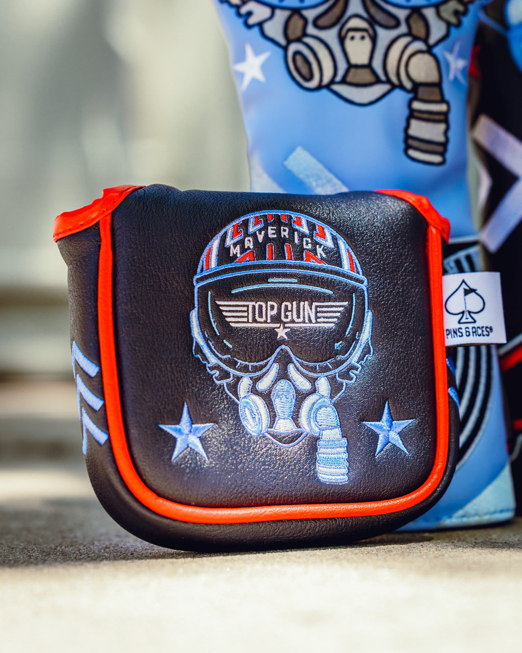 Pins and Aces Top Gun - Maverick Mallet Headcover — detail shot 9
