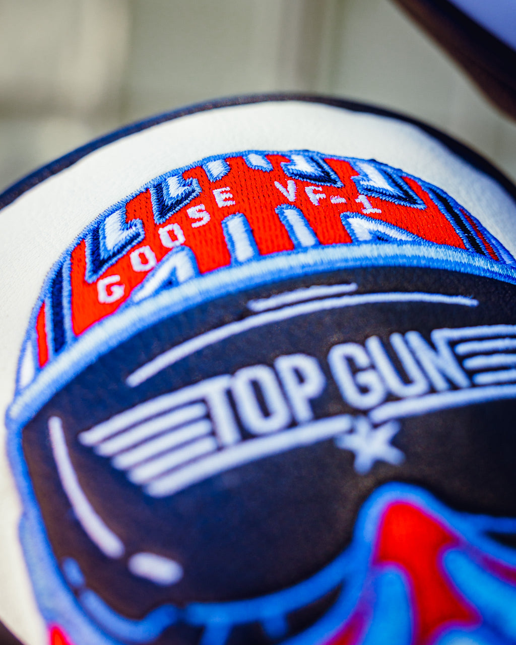 Pins and Aces Top Gun - Goose Hybrid Headcover — color detail