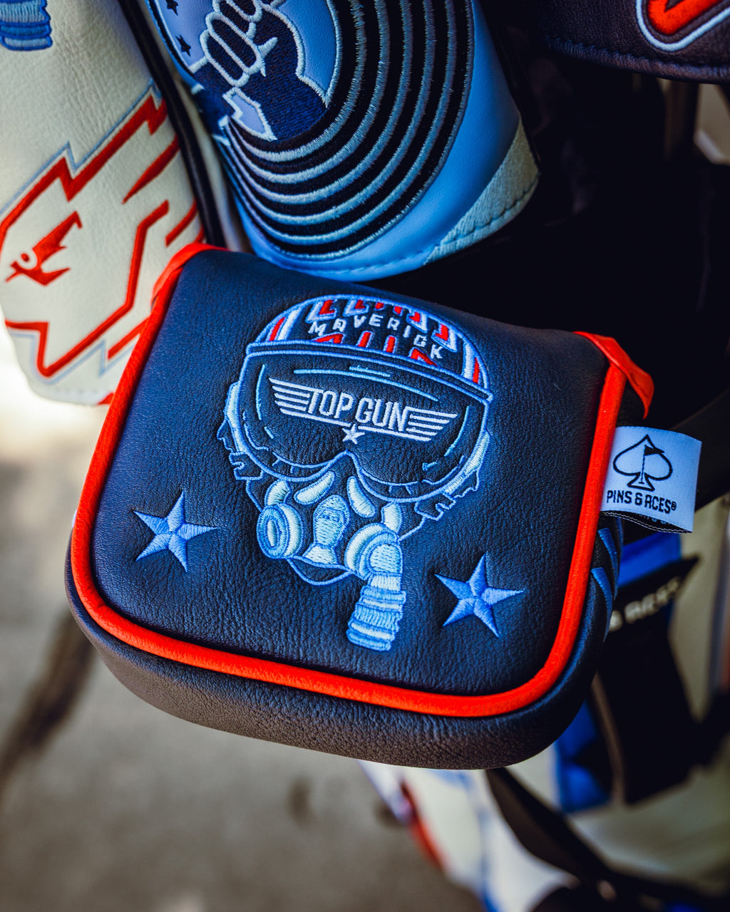 Pins and Aces Top Gun - Maverick Mallet Headcover — detail shot 6