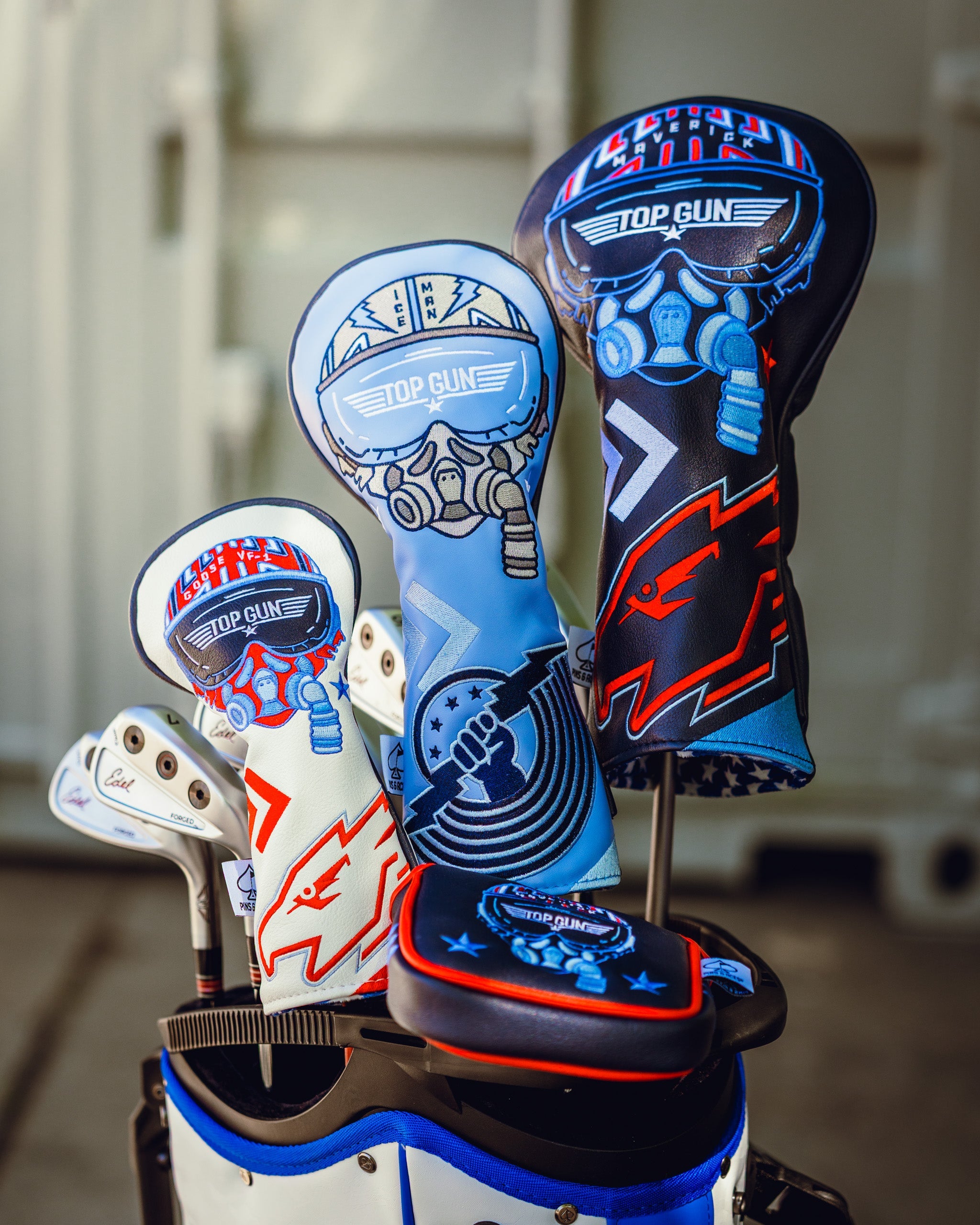Pins and Aces Top Gun - Maverick Driver Headcover — lifestyle context
