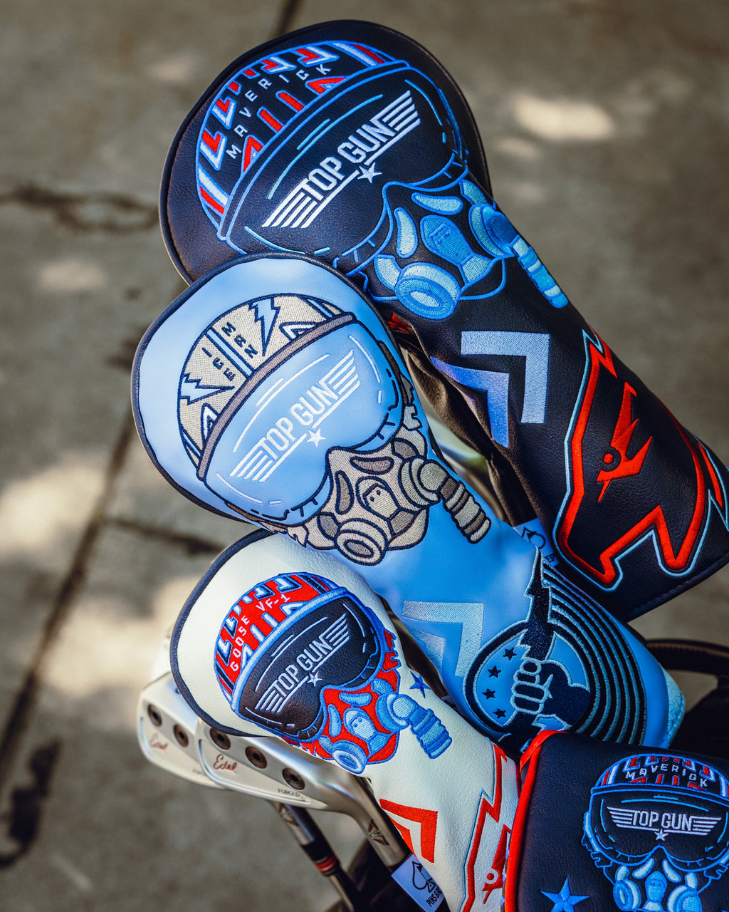 Pins and Aces Top Gun - Maverick Driver Headcover — fabric or material detail