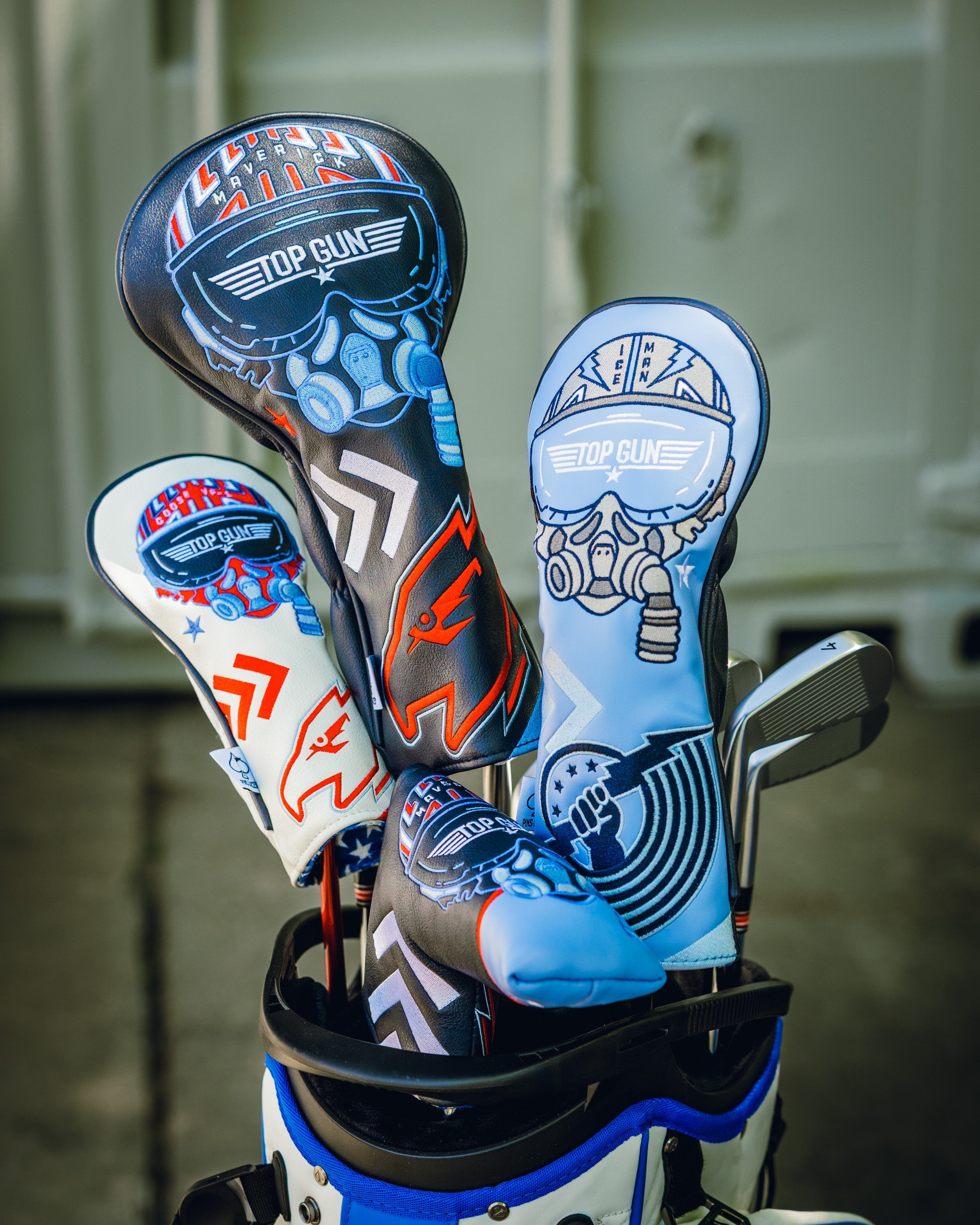 Pins and Aces Top Gun - Maverick Blade Headcover — product on model