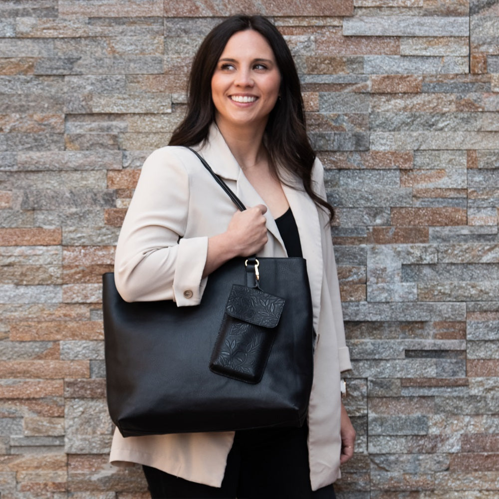 SaveTheGirls Techy Tote Combo — back view