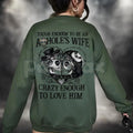 Pasimax Tough Enough To Be An A*hole's Wife Sweatshirt | Funny Valentine Gift for Wife | Sarcastic Marriage Humor Crewneck | 