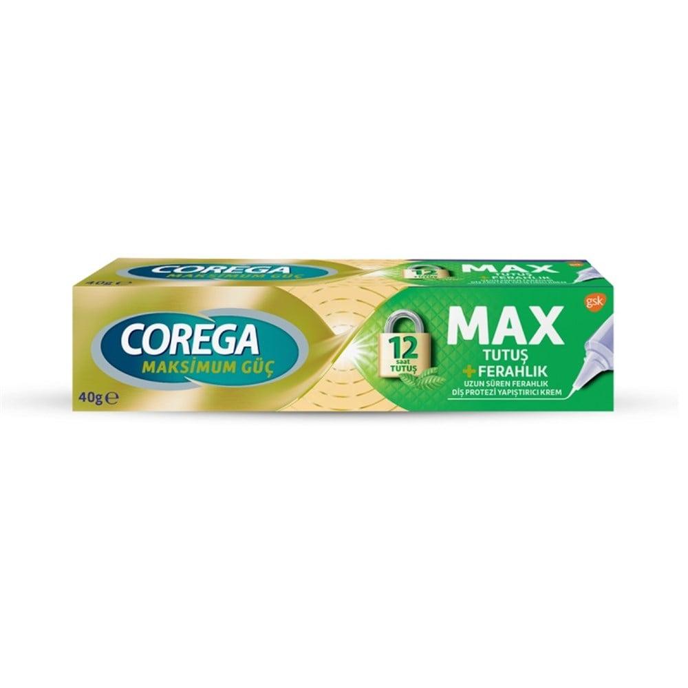 Corega Max Hold + Freshness Denture Adhesive Cream 40 g