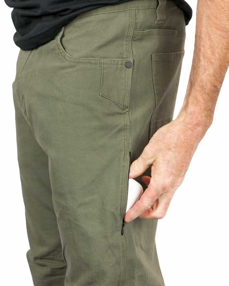 Off The Grid Surplus Trailblazer Standard Fit Pants - DK Olive — color detail