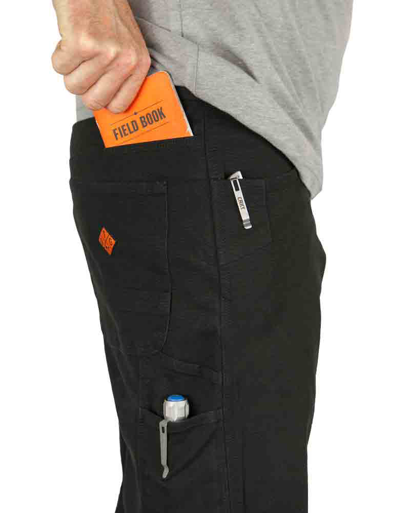 Off The Grid Surplus Trailblazer Boot Cut Pants - Black — in-use photo