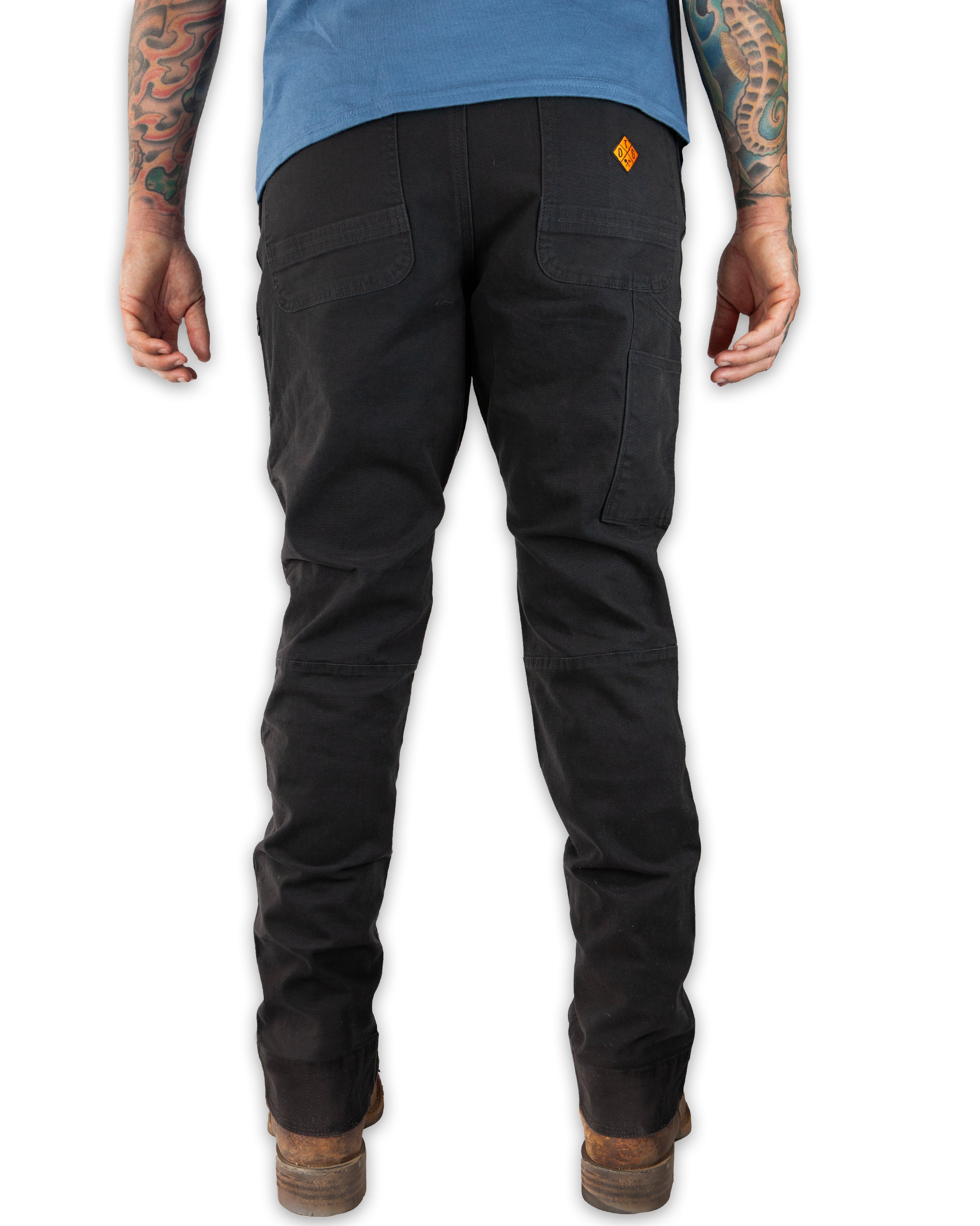 Off The Grid Surplus Trailblazer Boot Cut Pants - Black — back view