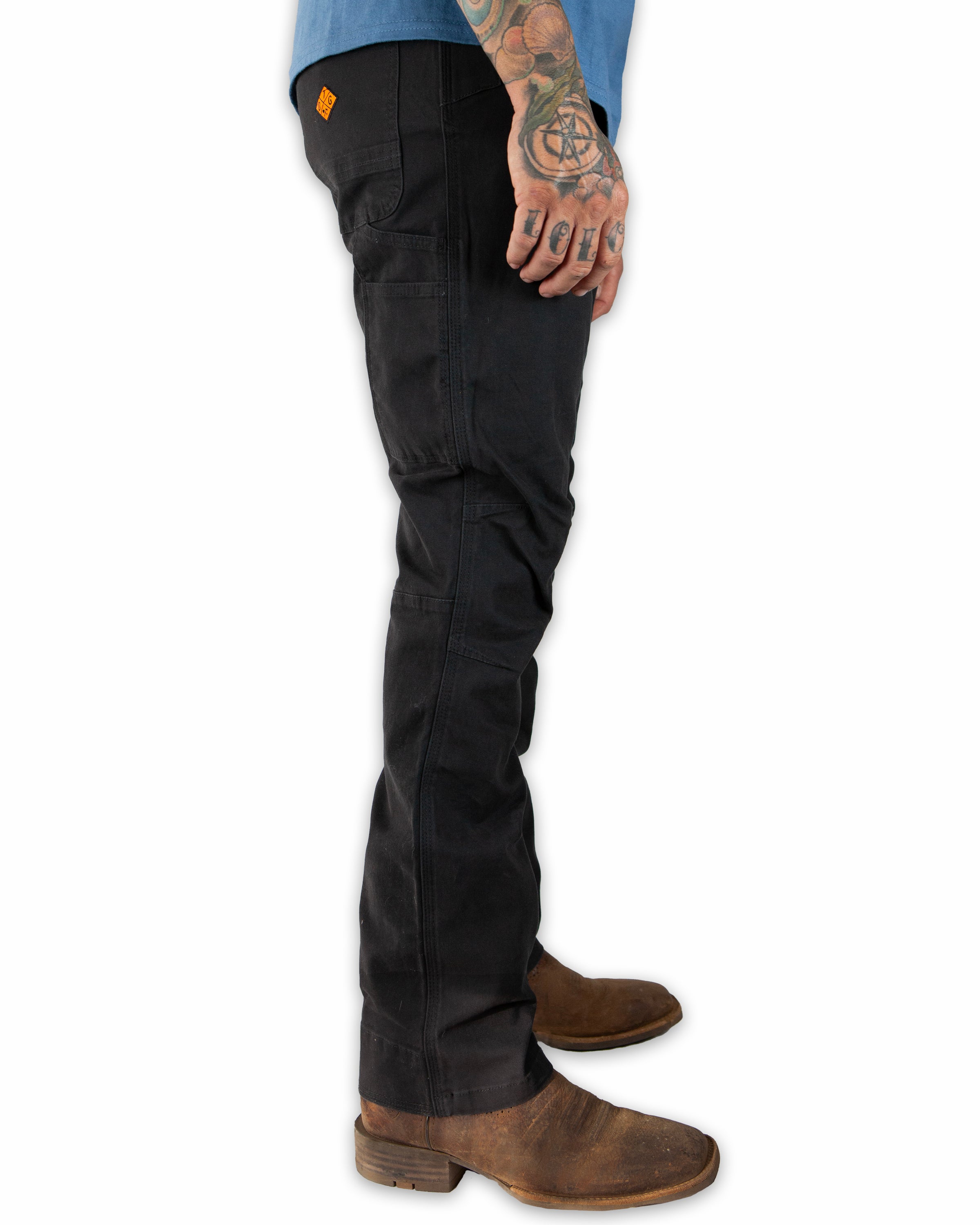 Off The Grid Surplus Trailblazer Boot Cut Pants - Black — alternative angle
