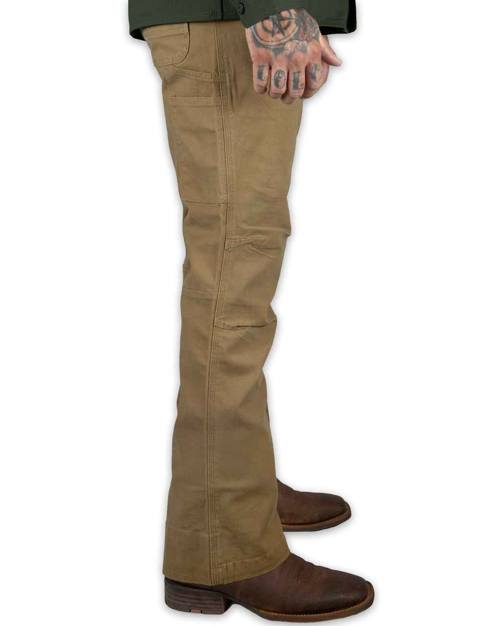 Off The Grid Surplus Trailblazer Boot Cut Pants - Coyote — alternative angle