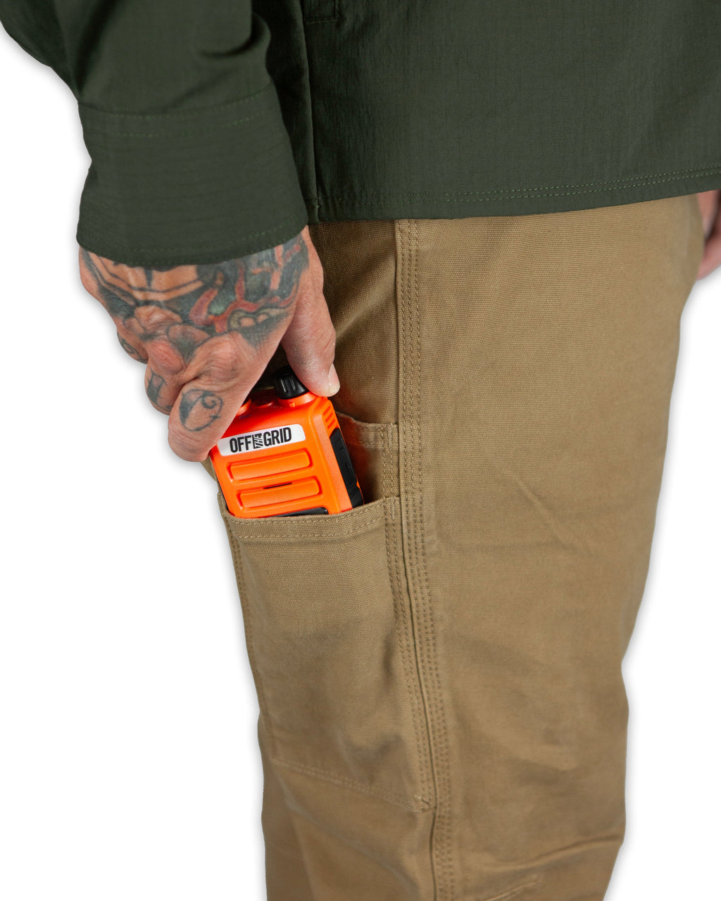 Off The Grid Surplus Trailblazer Boot Cut Pants - Coyote — packaging