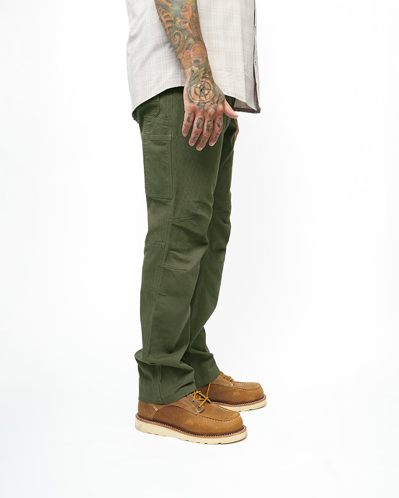 Off The Grid Surplus Trailblazer Standard Fit Pants - DK Olive — back view