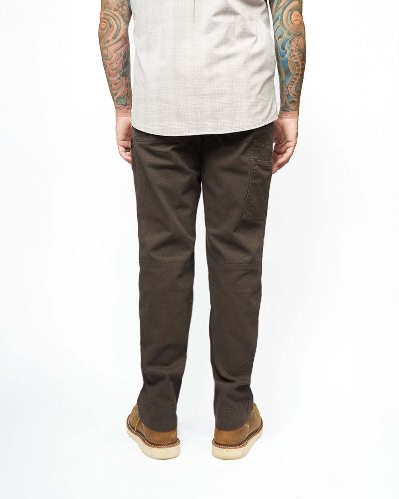 Off The Grid Surplus Trailblazer Taper Fit Pants - DK BRN — back view