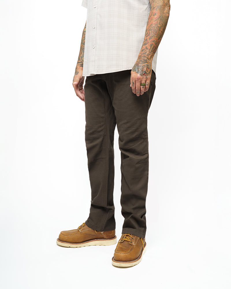 Off The Grid Surplus Trailblazer Taper Fit Pants - DK BRN — side view