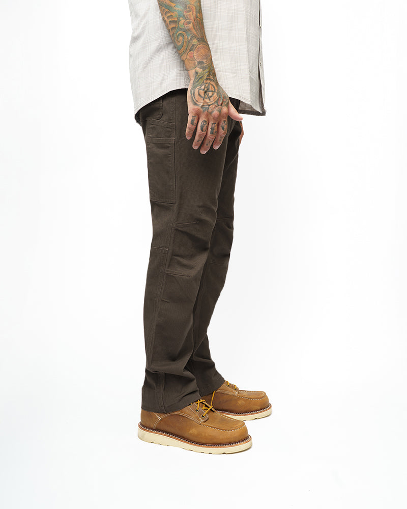 Off The Grid Surplus Trailblazer Taper Fit Pants - DK BRN — alternative angle