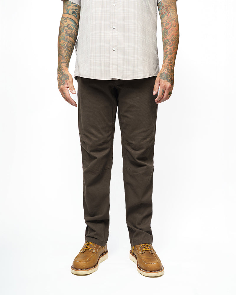 Off The Grid Surplus Trailblazer Taper Fit Pants - DK BRN — in-use photo