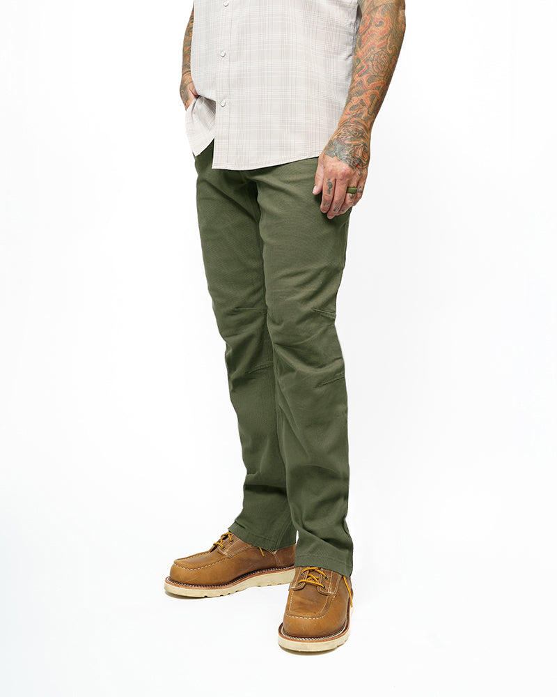Off The Grid Surplus Trailblazer Taper Fit Pants - DK Olive — main product shot