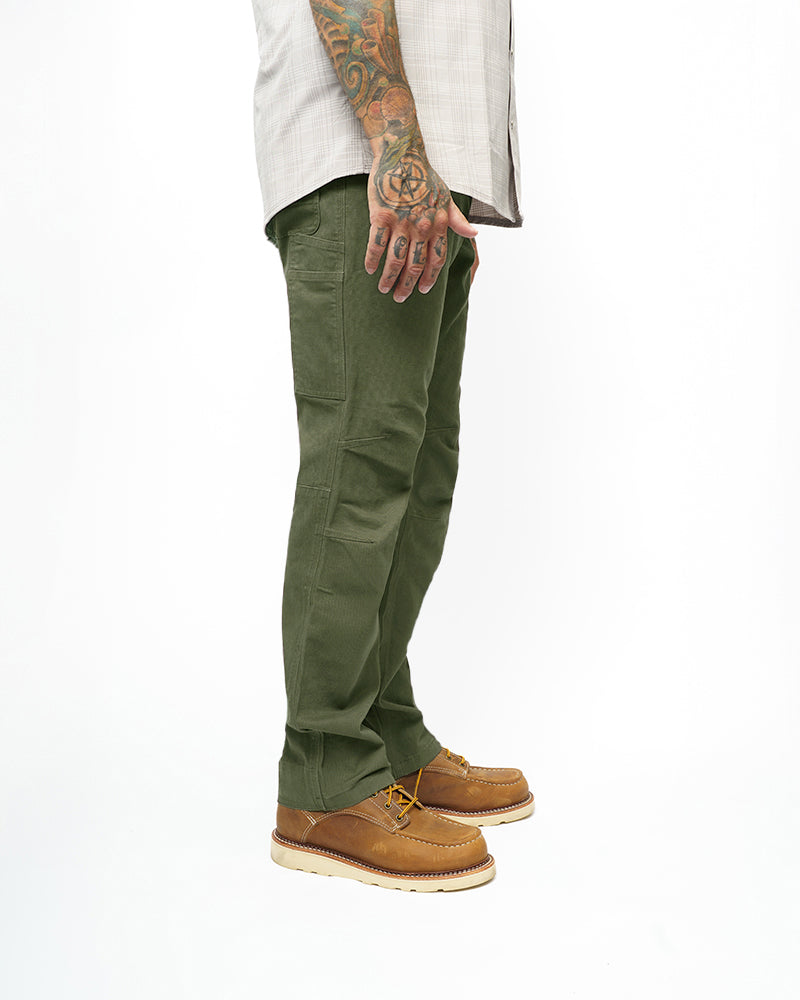 Off The Grid Surplus Trailblazer Taper Fit Pants - DK Olive — alternative angle