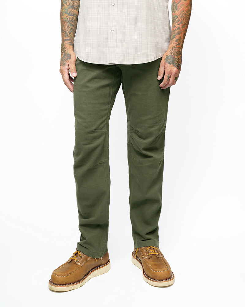 Off The Grid Surplus Trailblazer Taper Fit Pants - DK Olive — lifestyle context