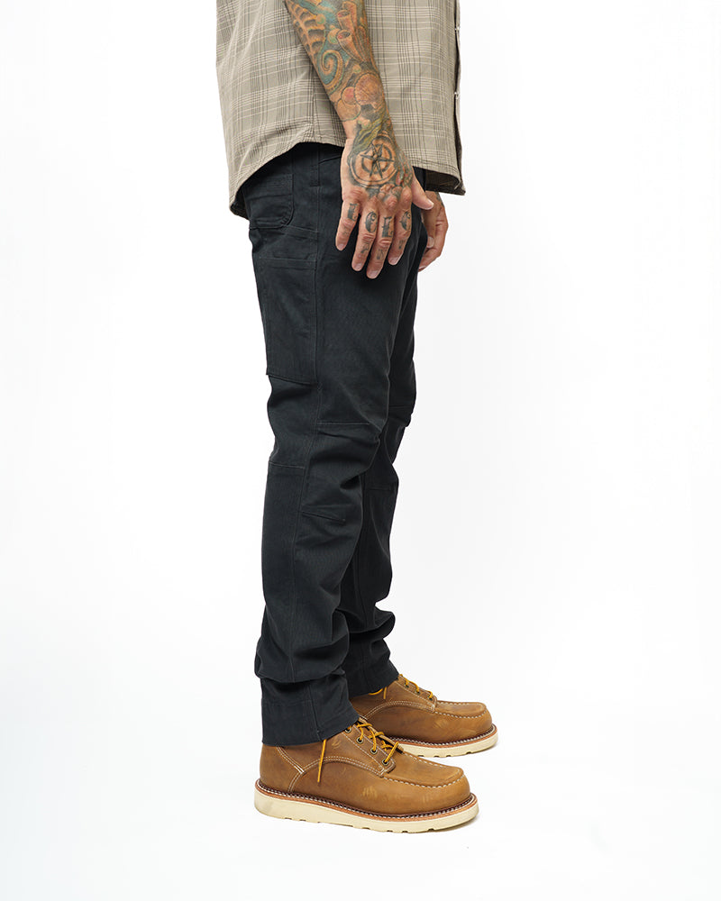 Off The Grid Surplus Trailblazer Taper Fit Pants - Vintage Black — back view