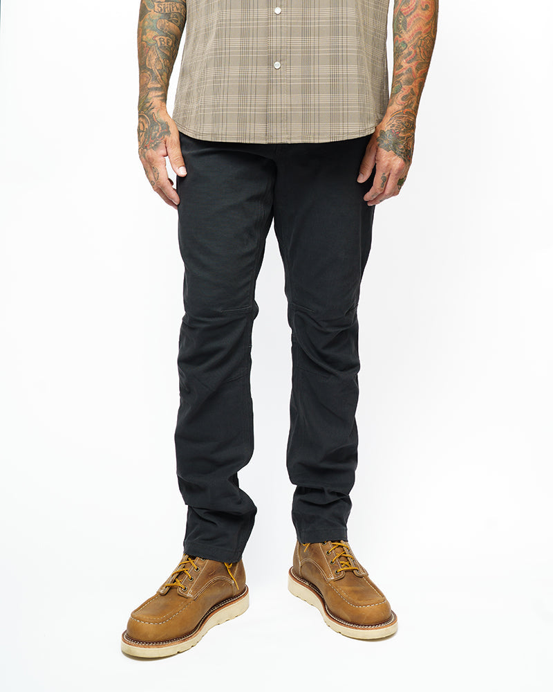 Off The Grid Surplus Trailblazer Taper Fit Pants - Vintage Black — detail close-up