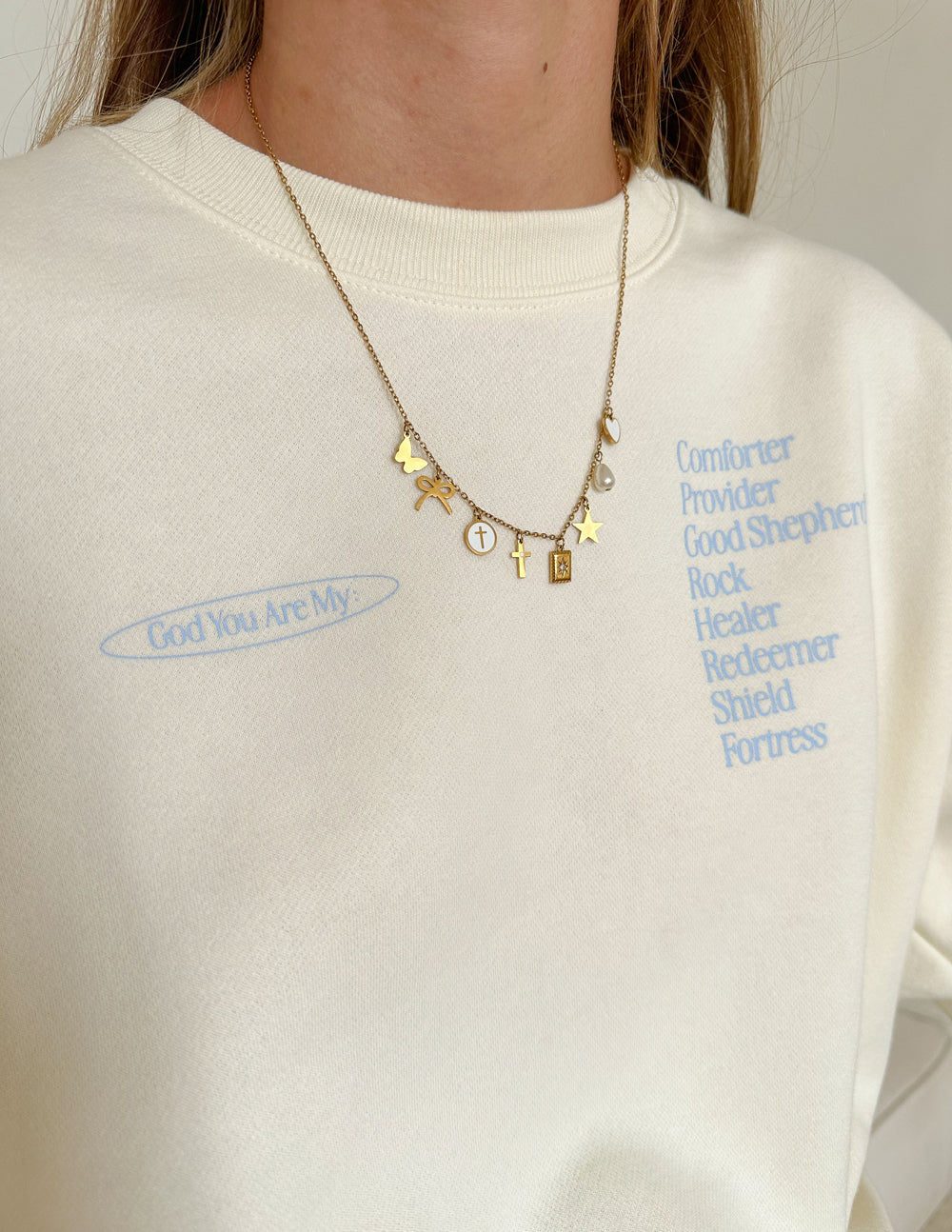Elevated Faith Transformation Charm Necklace — necklace category context