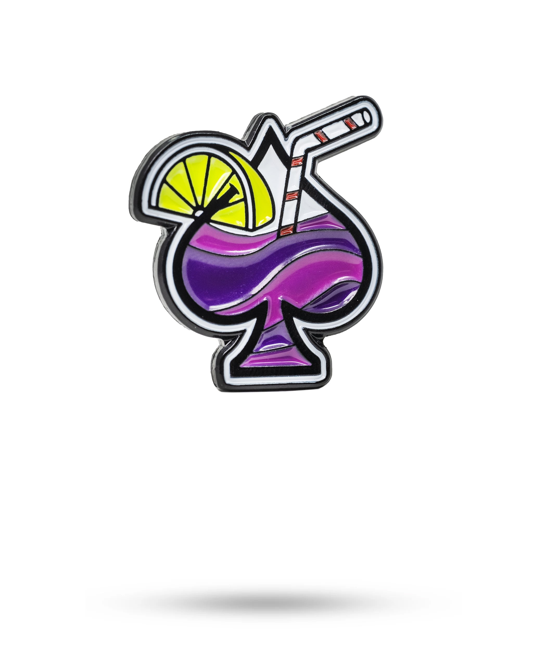 Pins and Aces Transfusion Spade Ball Marker — main product shot