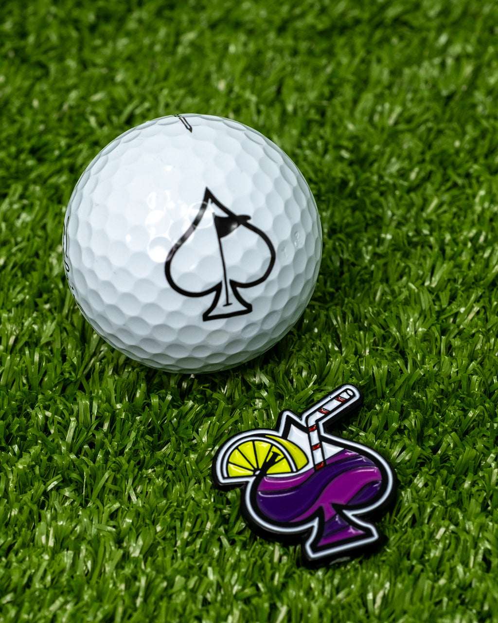 Transfusion Spade Ball Marker – Pins and Aces, view 6