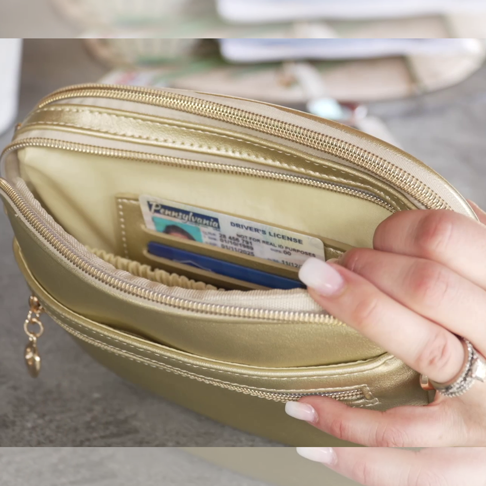 SaveTheGirls Travelers Treasure RFID — back view