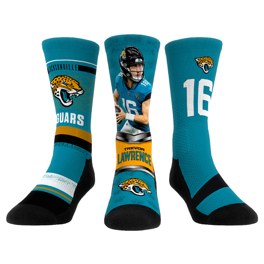 Rock 'Em Socks Trevor Lawrence - Jacksonville Jaguars - Pro 3-Pack — main product shot