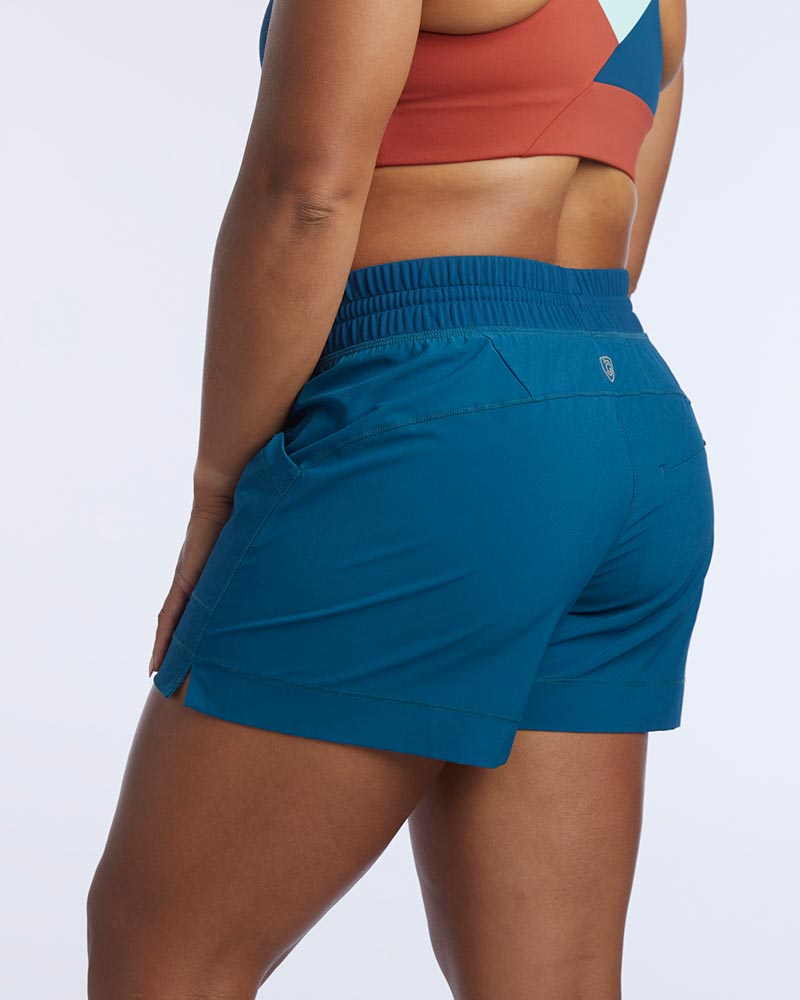 Goal Five Triple V Womens Athletic Shorts — fabric or material detail