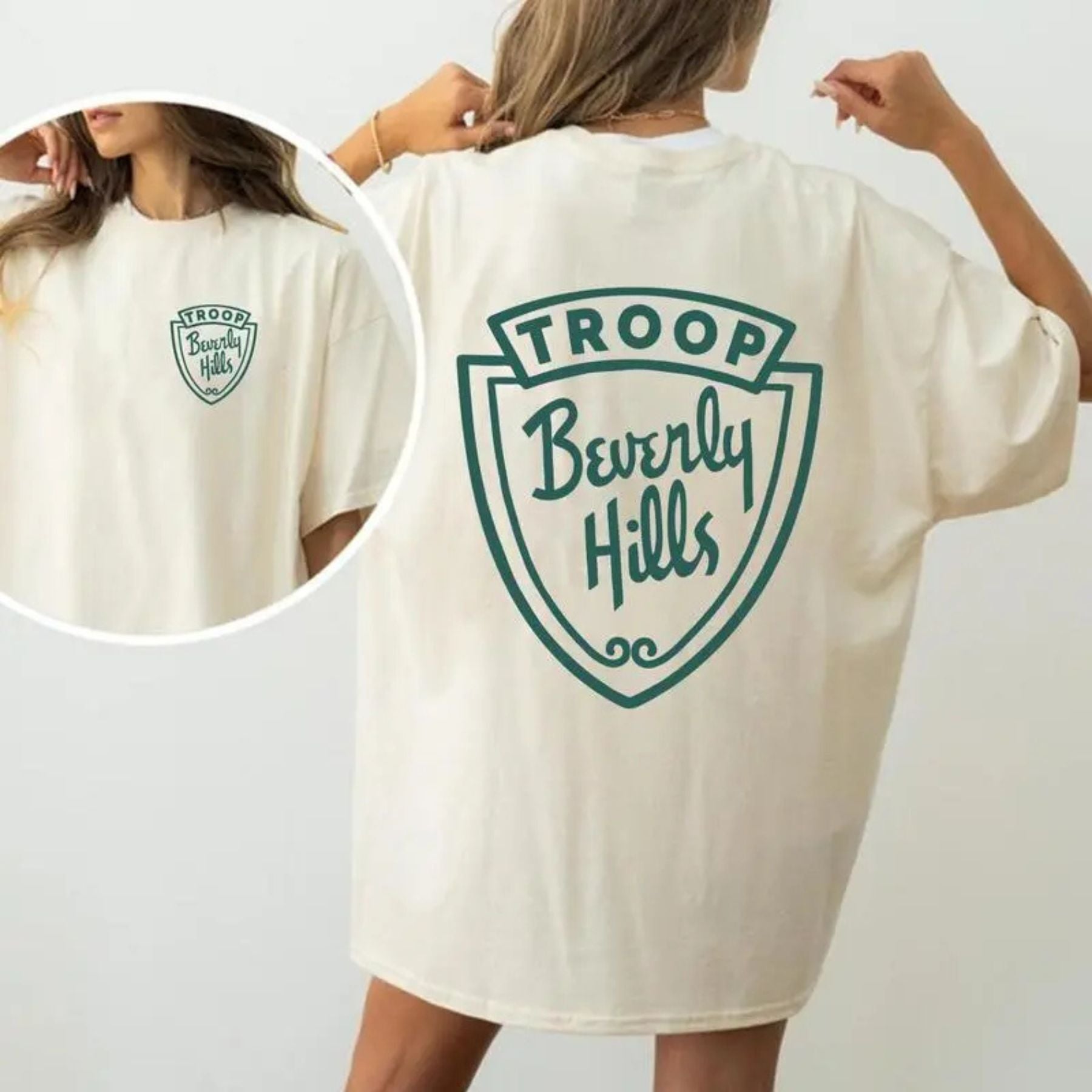 Pasimax "Troop Beverly Hills" Movie Double Sided T-Shirt — detail close-up