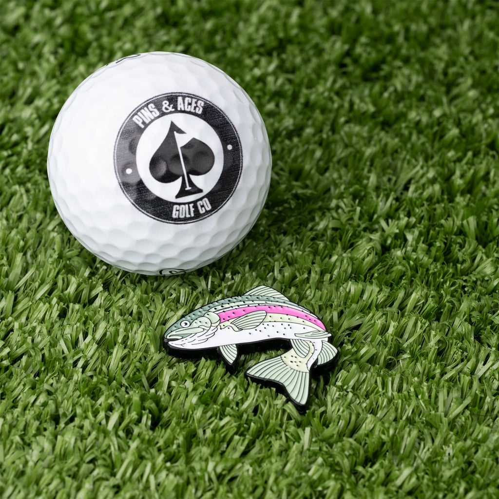 Trout Ball Marker – Pins and Aces, view 6