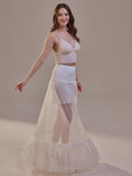 Trumpet Petticoat Skirt with Waist Corsage , Bridal Crinoline Slip – Bridal Port