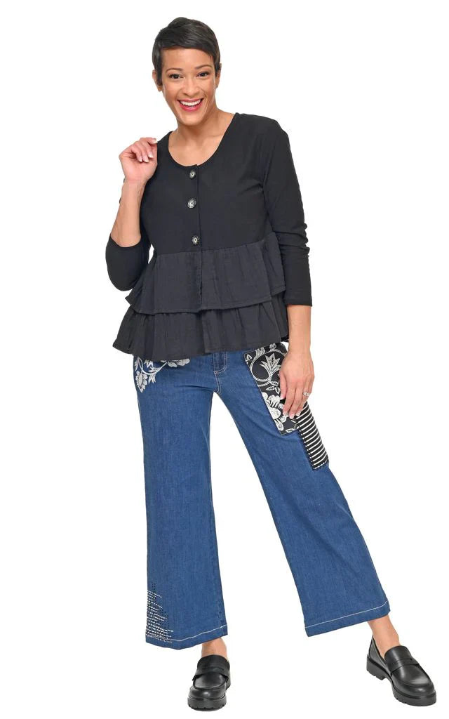 KADOU BOUTIQUE Tulip Cherub Cardigan — main product shot