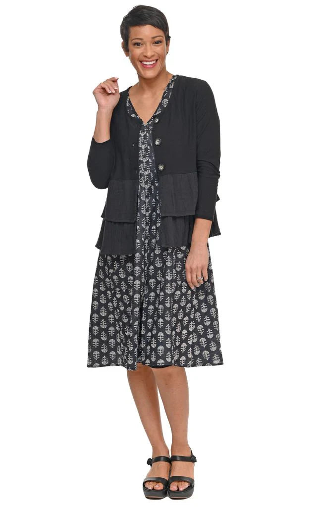 KADOU BOUTIQUE Tulip Cherub Cardigan — side view