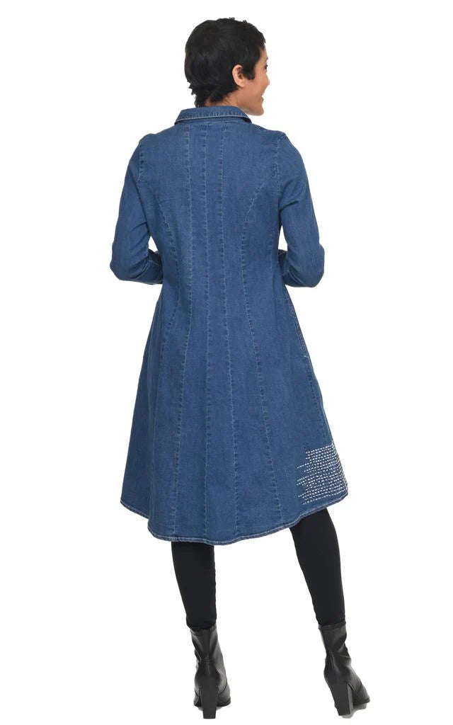 KADOU BOUTIQUE Tulip Elsa Denim Dress — side view