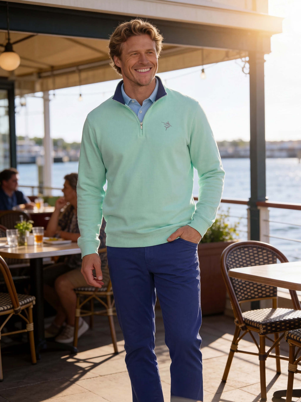 White Water Life Turnberry Quarter Zip Smooth Knit — quarter zips category context