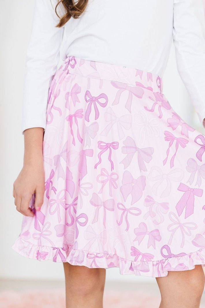 Mila & Rose ® Twinkle Ties Ruffle Twirl Skort — detail close-up