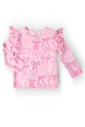 Mila & Rose ® Twinkle Ties L/S Ruffle Tee — main product shot