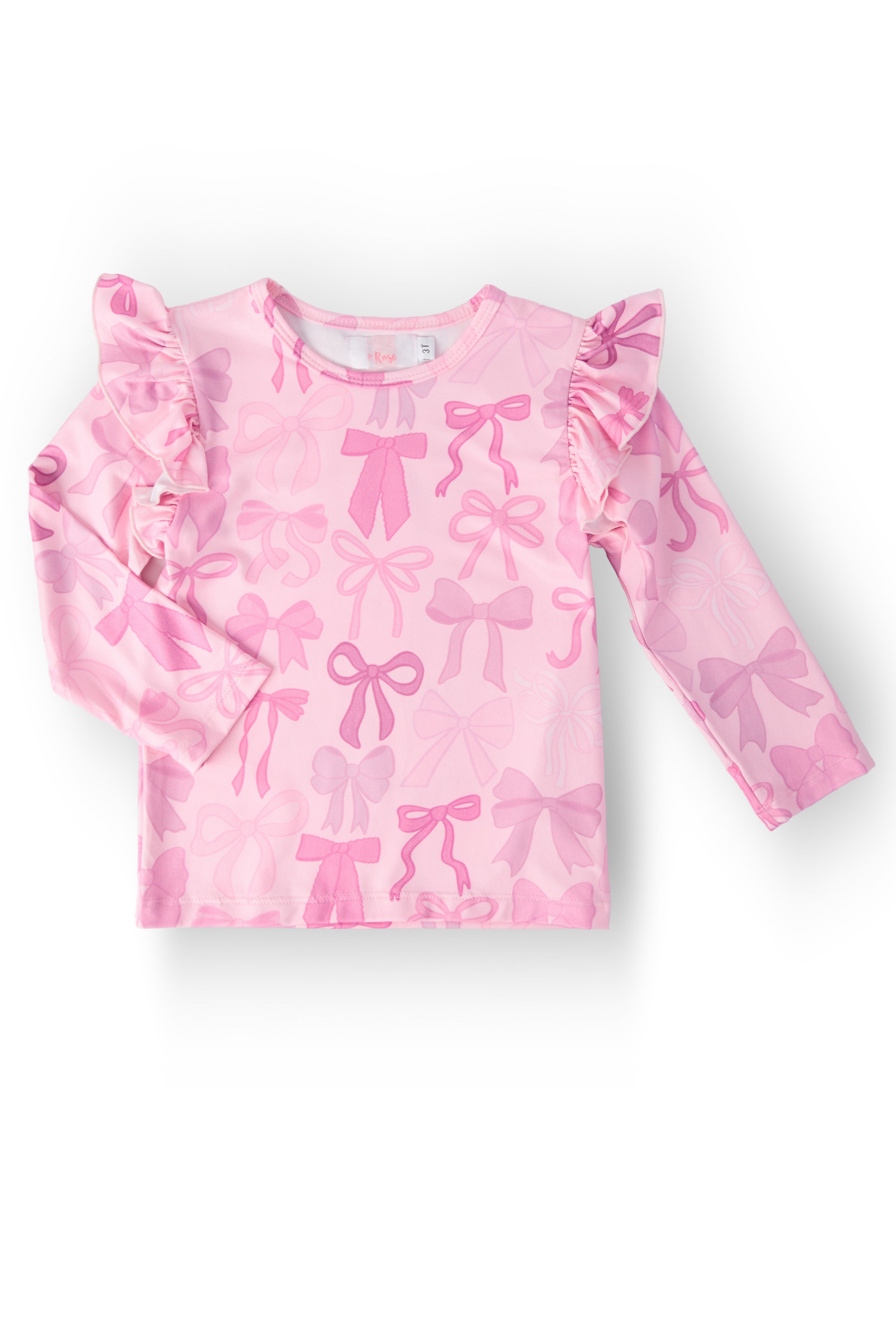 Mila & Rose ® Twinkle Ties L/S Ruffle Tee — main product shot